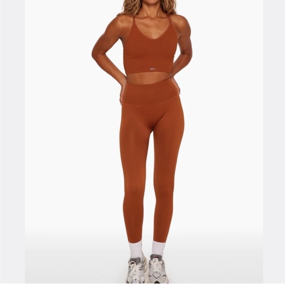 Burnt Orange Set Active Set Sz Small